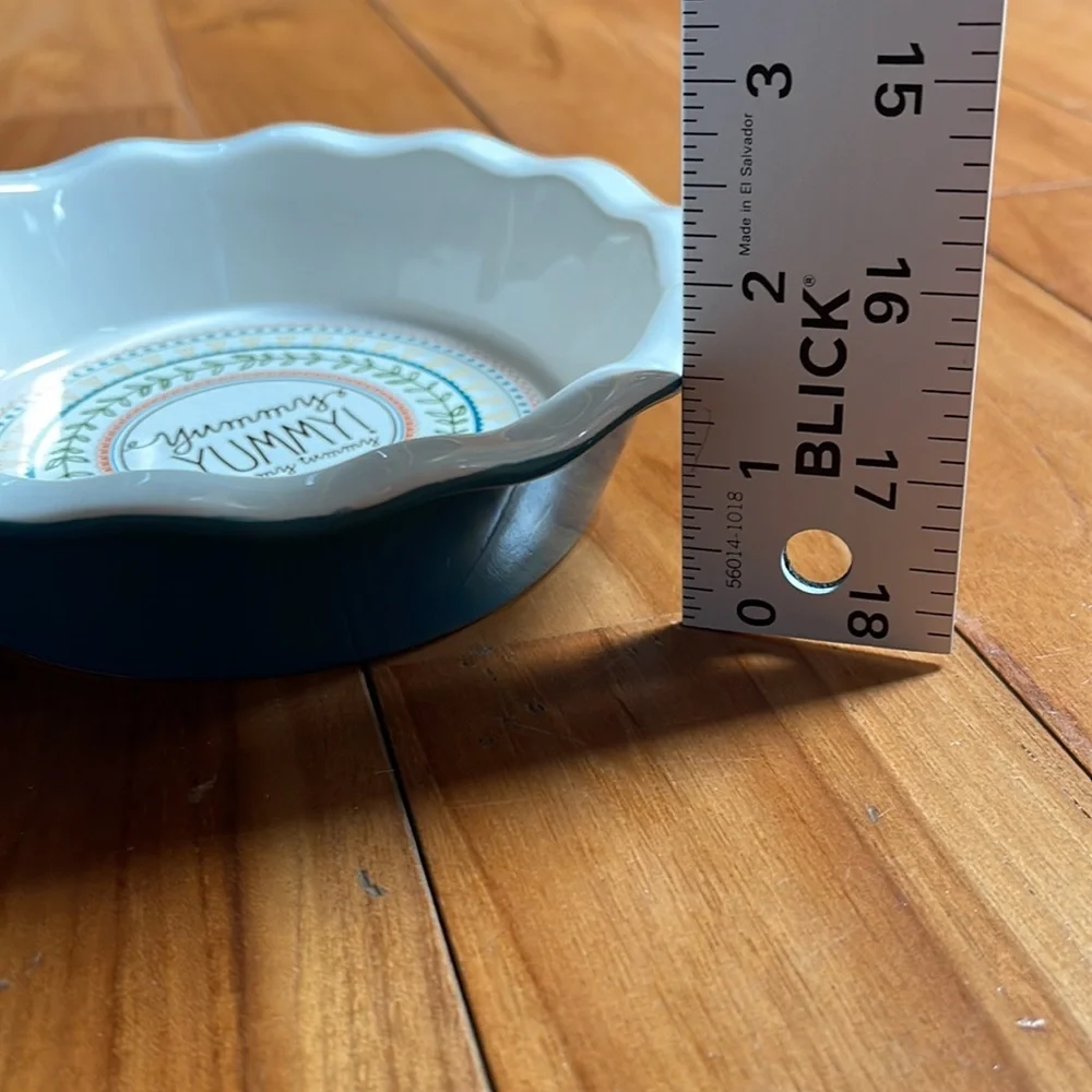 Ceramic pie plate set. Pie for one. Pot pie baking dish set